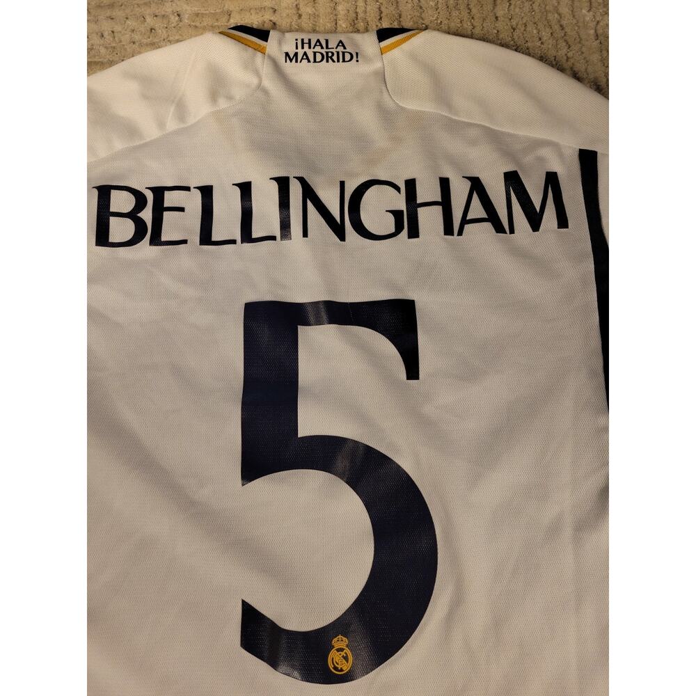 Adidas Bellingham Real Madrid Soccer Shirt Jersey futbol Men Medium Adult Spain - Picture 8 of 10